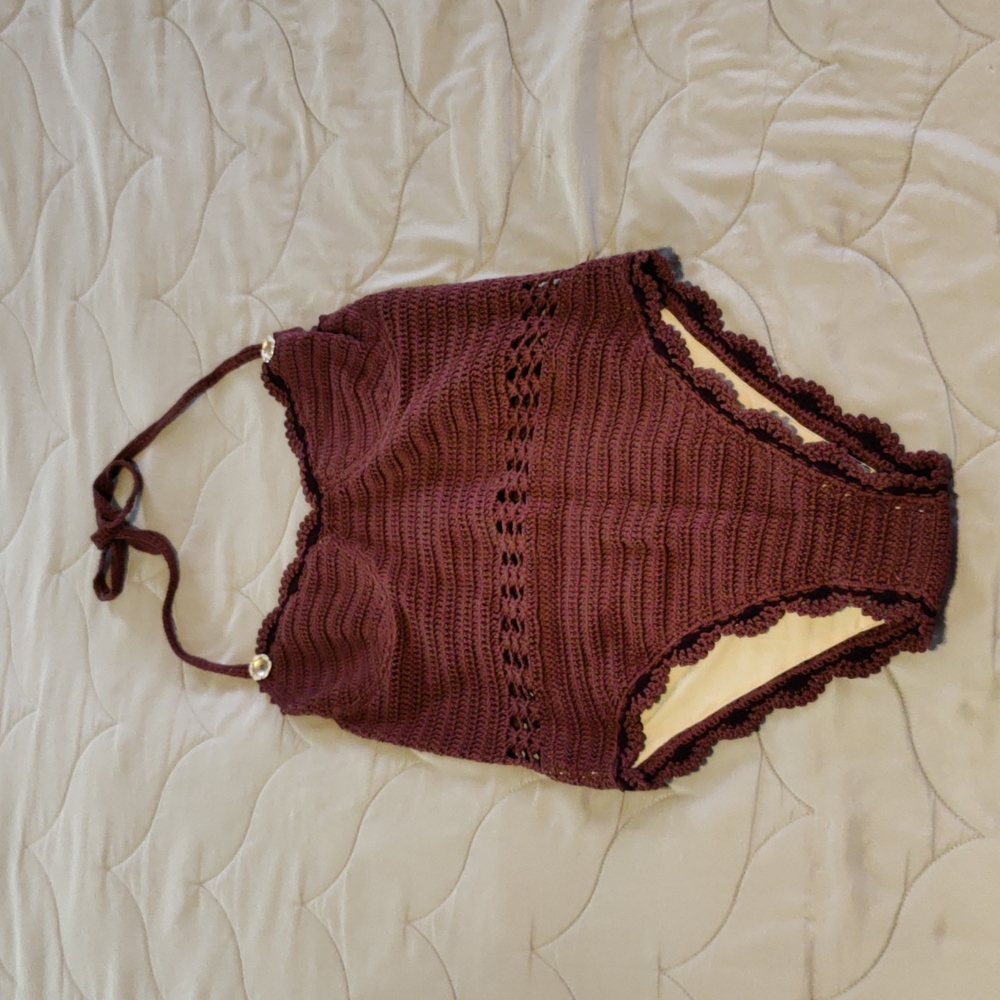 A one piece swim suit